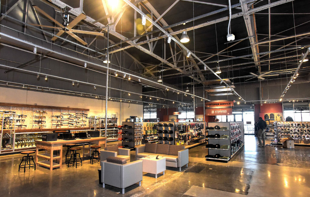 Indoor overview of Stoddard's Gun Store in Midtown.