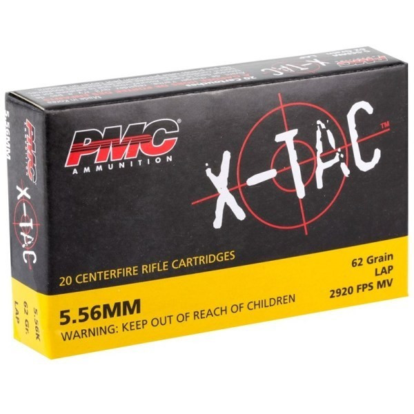 PMC X TAC 5.56 62GR GREEN TIP 20RD BOX - Freedom Outdoors