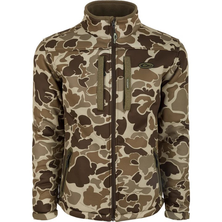 DRAKE LST OLD SCHOOL TIMBER SMALL PURSUIT SYNTHETIC FULL ZIP