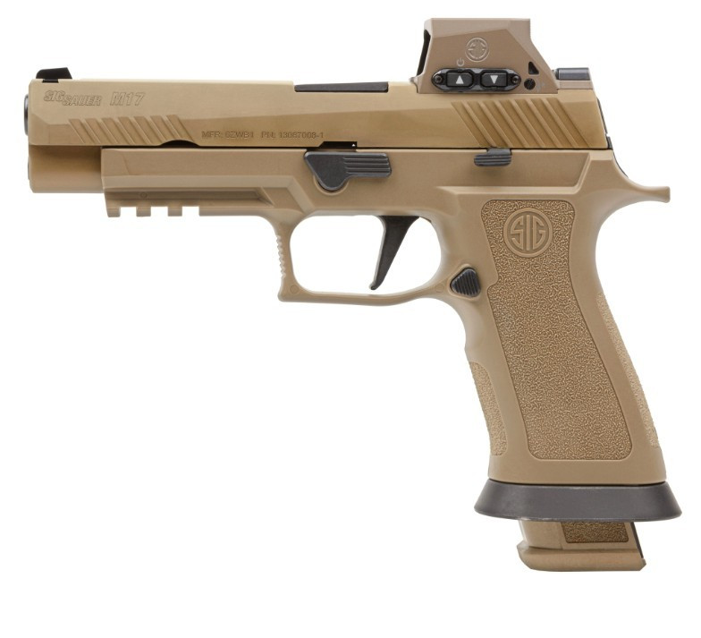 SIG M17 X SERIES CARRY 9MM COYOTE WITH ROMEO-M17 OPTIC 3 21RD MAG