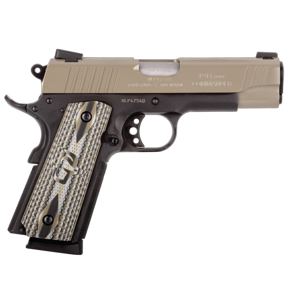 TAURUS 1911 COMMANDER PISTOL .45ACP BLACK/DESERT SAND CERAKOTE