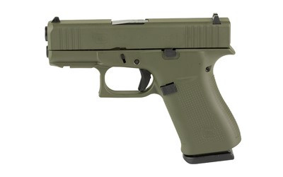GLOCK 43X 9MM 10 ROUNDS GREEN WITH FRONT RAIL - Freedom Outdoors