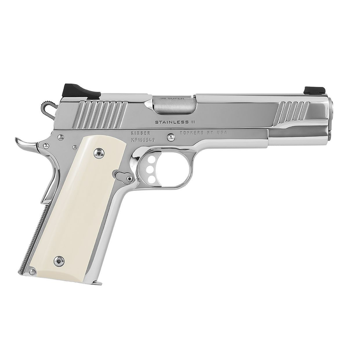 KIMBER STAINLESS II 1911 HIGH POLISH .38 SUPER 9RD - Freedom Outdoors