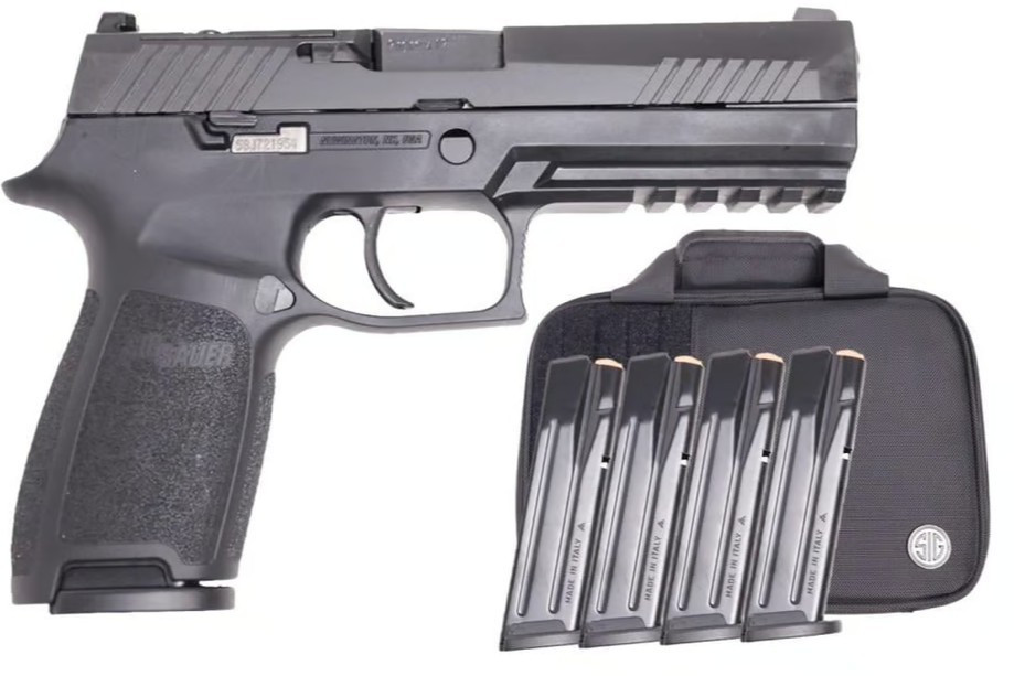 SIG P320 9MM FULL SIZE 4.7IN 17RD 5 MAGS TACPRO BAG - Freedom Outdoors