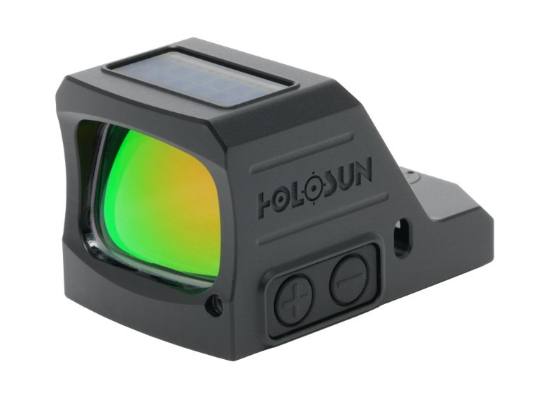 HOLOSUN 407C X3 GREEN 2MOA DOT, SOLAR BACKUP, SHAKE AWAKE