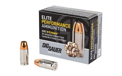SIG SAUER ELITE V-CROWN 9MM 124GR JHP 20RD BOX