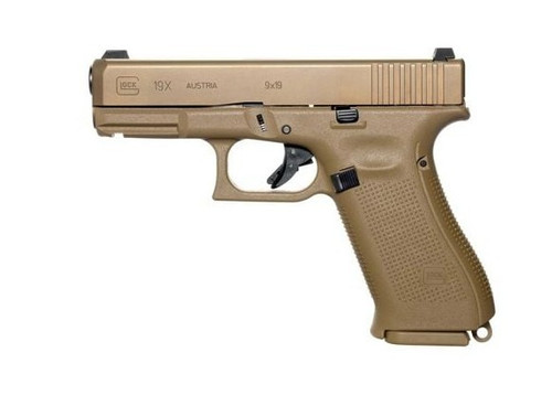 GLOCK 19X  Freedom Outdoors FDE EDC everyday carry pistol handgun