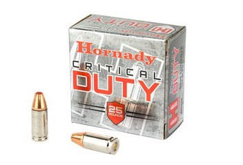 HORNADY CRITICAL DUTY 9MM 124GR+P FLEXLOCK 25RD