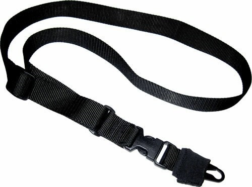 TAC SHIELD CQB SINGLE POINT SLING BLACK 1.5" QR BUCKLE & HK SNAP HOOK