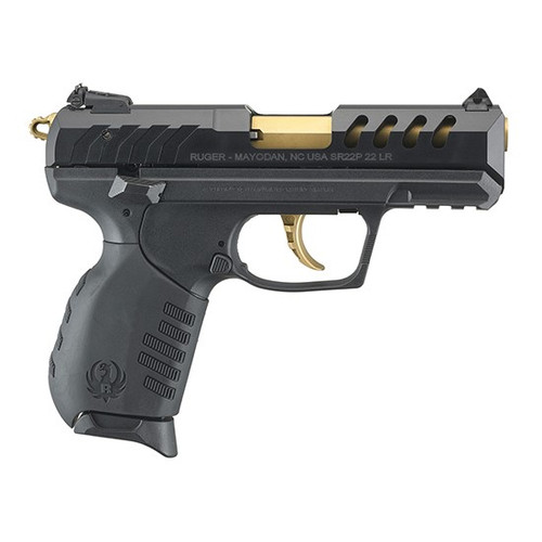 RUGER SR22 22LR 3.5" BLACK/GOLD
