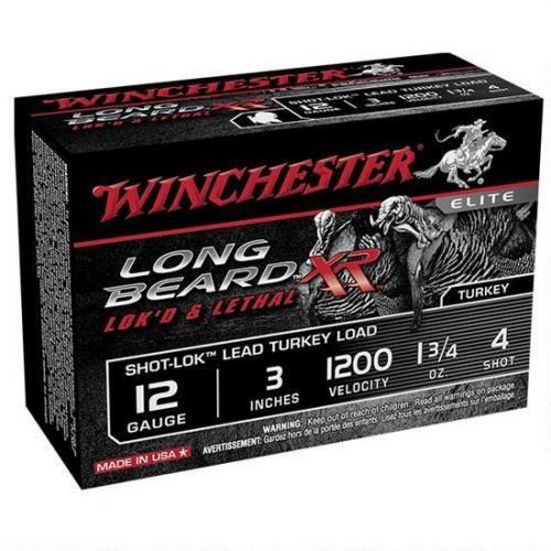 WINCHESTER 12GA 3" #4 1-3/4OZ SHOT LONG BEARD TURKEY 10RD