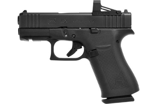 GLOCK 43X MOS 9MM FRONT RAIL SMSC OPTIC 2-10 ROUND MAGAZINES