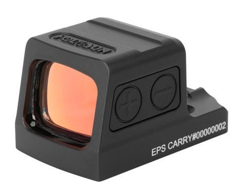 HOLOSUN EPS CARRY, REFLEX SIGHT, 2 MOA RED DOT, ALUMINUM HOUSING