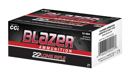 CCI 22LR 40GR LRN HS BLAZER 50RD
