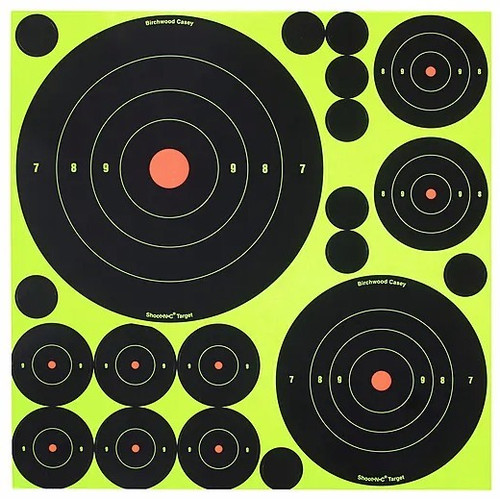 BIRCHWOOD CASEY SHOOT-N-C ASSORTED TARGETS 1",2",3",5.5"AND 8"