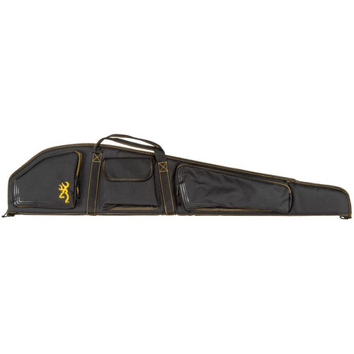 BROWNING, BUCK MARK LOGO SHOTGUN CASE W/SLING. BLACK WITH GOLD FLEX