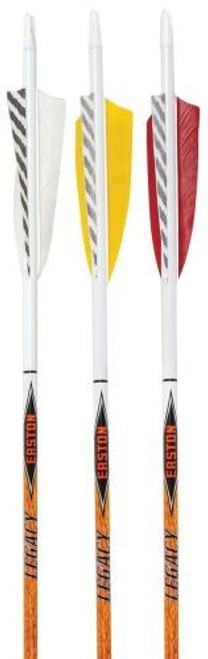 EASTON CARBON LEGACY 4'' HELICAL FEATHERS, 600, MULTI-COLORED, 6PK