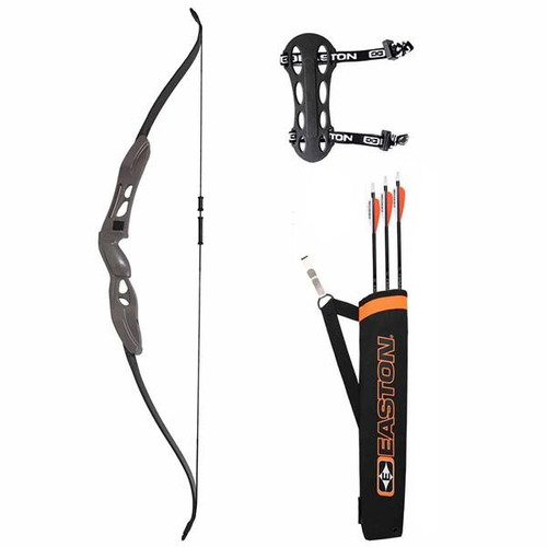 EASTON ARCHERY SET, YOUTH RECURVE BOW, BLK