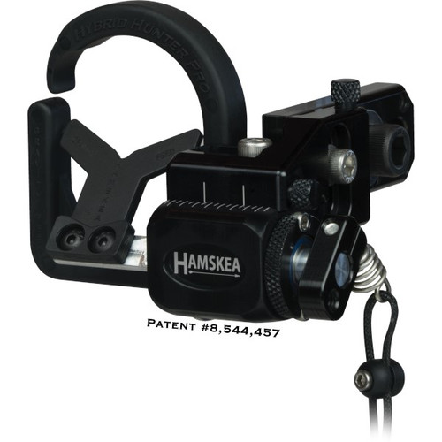 HAMSKEA HUNTER PRO ARROW REST RIGHT HAND MICRO-TUNE BLACK