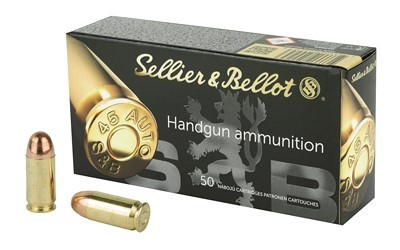 SELLIER & BELLOT 45 ACP 230GR FMJ 50 ROUNDS