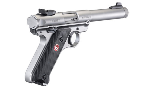 RUGER MARK IV TARGET 22LR, 5.5" THREADED BULL BARREL, 2- 10 RD MAGS