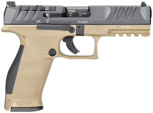 WALTHER PDP FULL SIZE 4.5" BARREL FDE FRAME 18 ROUNDS OPTIC READY 9MM
