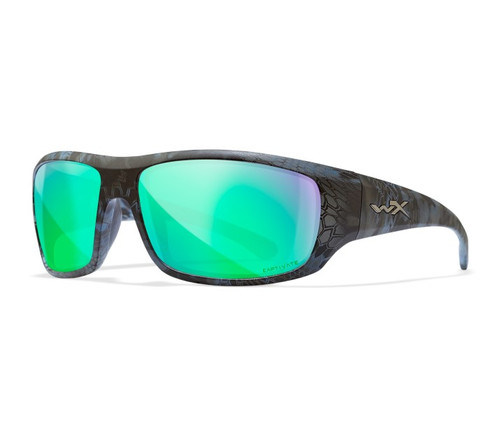 WILEY X OMEGA KRYPTEK NEPTUNE FRAME / CAPTIVATE POLARIZED GREEN MIRRORED LENSES