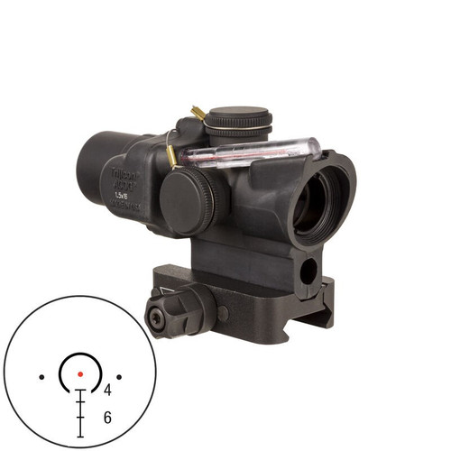 TRIJICON 1.5X16S COMPACT ACOG SCOPE, DUAL ILLUMINATED RED HORSESHOE 55GR .223