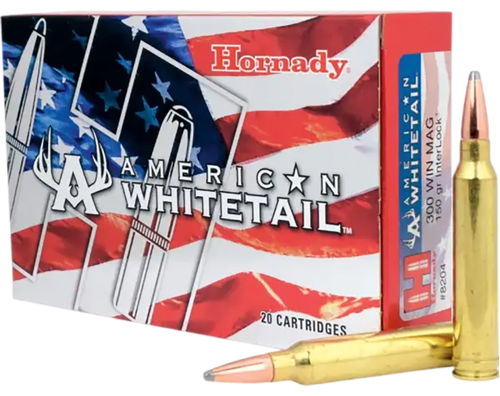 HORNADY AMERICAN WHITETAIL 300 WIN MAG 150GR 20 ROUNDS