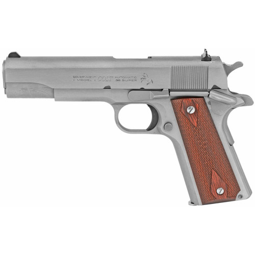 COL 1911 CLASSIC GOVERNMENT MODEL .38 SUPER SERIES 70 STAINLESS FINISH 9 ROUNDS