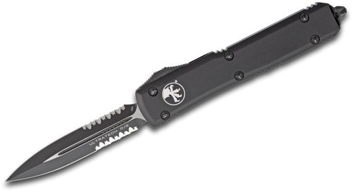 MICROTECH ULTRATECH DOUBLE EDGE BLACK STANDARD PARTIALLY SERATED