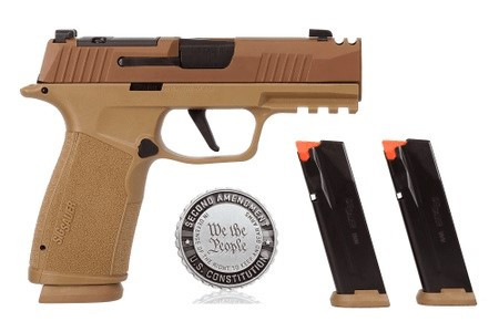 SIG SAUER P365X MACRO COMP 17+1 9MM OPTICS READY 2-17RD COYOTE TAN