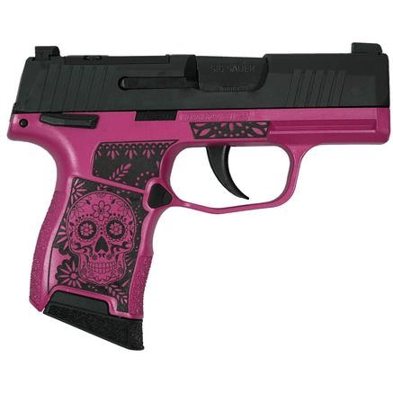 SIG SAUER P365 PINK SUGAR SKULL 9MM MANUAL SAFETY - Freedom Outdoors
