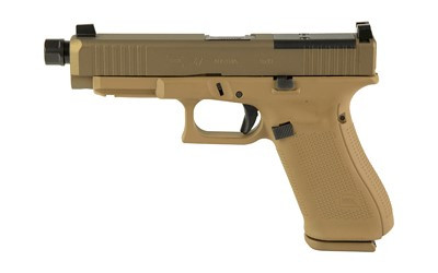 GLOCK 47X MOS 9MM FDE THREADED BARREL SUPRESSOR HEIGHT SIGHTS
