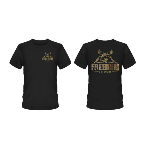 FREEDOM T-SHIRTS BLACK MULTICAM
