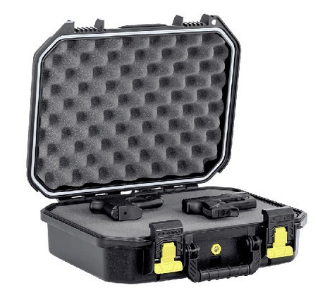 PLANO TWO PISTOL ALL WEATHER HARD CASE BLACK