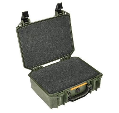 PELICAN V200 VAULT MEDIUM PISTOL CASE OD GREEN