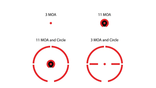 BURRIS FASTFIRE 4 RED DOT, MULTI-RETICLE, 3MOA-11MOA
