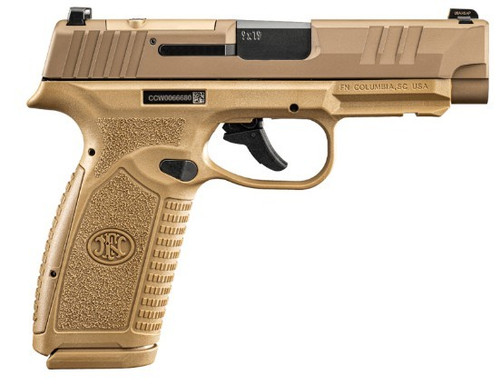 FN REFLEX MRD XL 9MM 3.8" BARREL, FLAT DARK EARTH, OPTIC READY