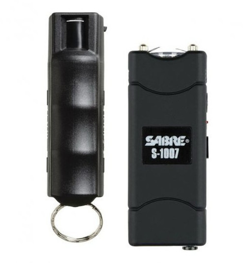 SABRE STUN GUN & PEPPER SPRAY BLACK