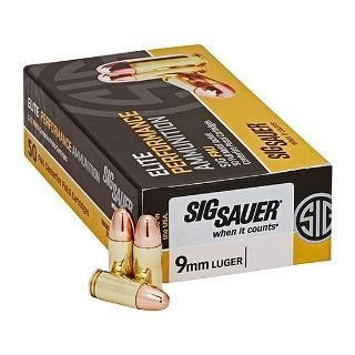 SIG SAUER 9MM 124 FMJ 50 ROUNDS