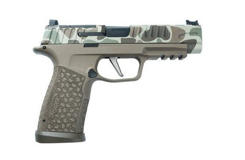 SIG SAUER P365 FUSE DUCK CAMMO9MM 4.3" BARREL (2) 21RD (1) 17 RD STEEL MAGAZINES