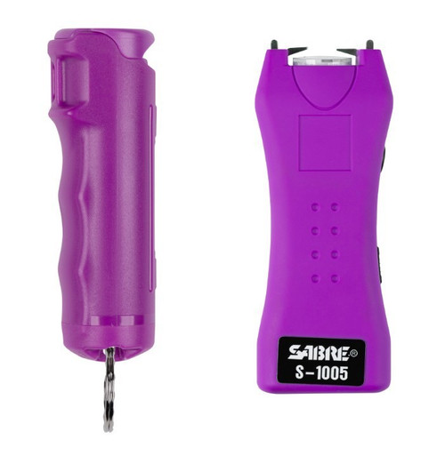 SABRE STUN GUN & PEPPER SPRAY PURPLE