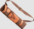BEAR TRADITIONAL BACK QUIVER, BROWN LEATHER