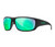 WILEY X OMEGA JACOB WHEELER MATTE BLACK FRAME / POLARIZED GREEN MIRRORED LENSES