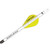 NAP- QUIKFLETCH, QUIKSPIN, 2", 6 PCS, WHITE/YELLOW