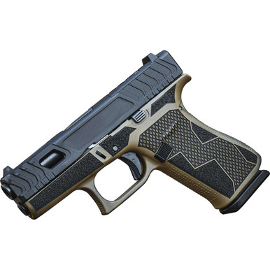GLOCK 43X 9MM 10+1RD CUSTOM KAVORKA FDE, 2-10 ROUND MAGAZINES