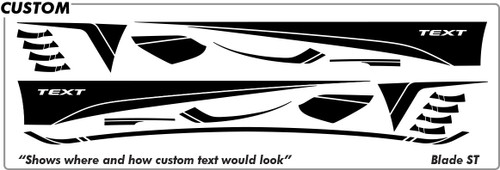 Ford Focus Blade ST - Blank (2 Color Screened) - Rocker - 2015 thru 2018 Ford Focus Blade ST - Blank (2 Color Screened) - Rocker - 2015 thru 2018