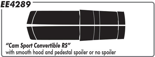 Chevy Cam Sport RS Convertible (Raised Spoiler/ No Spoiler) Hood & Trunk - 16 thru 18