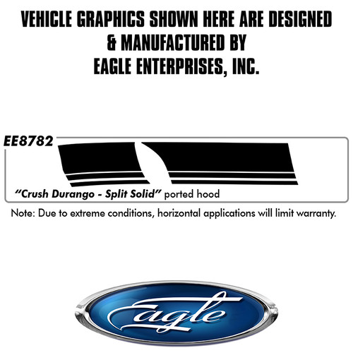 "Crush Durango Hood" Split Solid ships as a Cut2Fit kit to install on your 2014 thru 2025 Dodge Durango "Crush Durango Hood" Split Solid ships as a Cut2Fit kit to install on your 2014 thru 2025 Dodge Durango